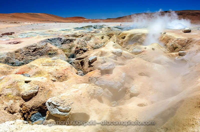 Mud geysers Sol de Manana, Bolivia